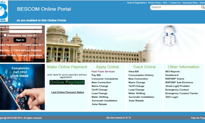 BESCOM Online Bill Payment