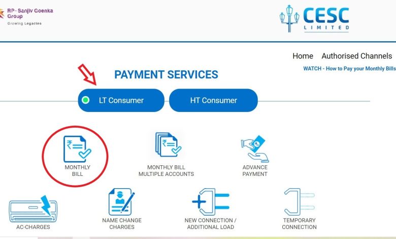 pay CESC bill online