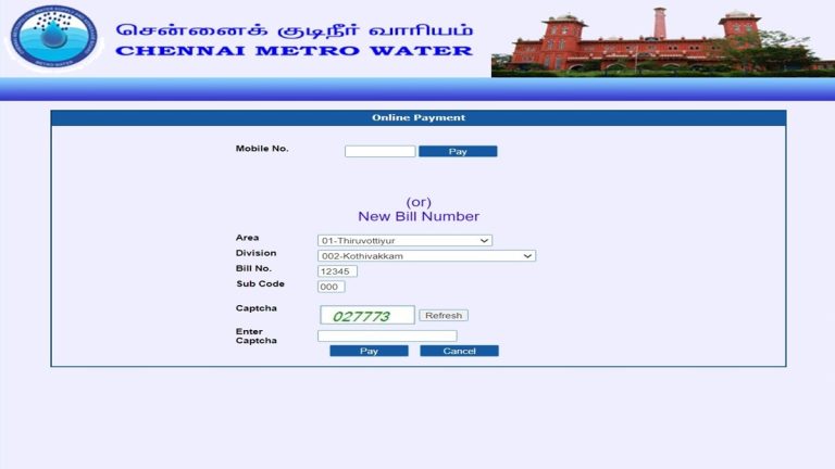 chennai-water-tax-online-payment-cmwssb-metro-water