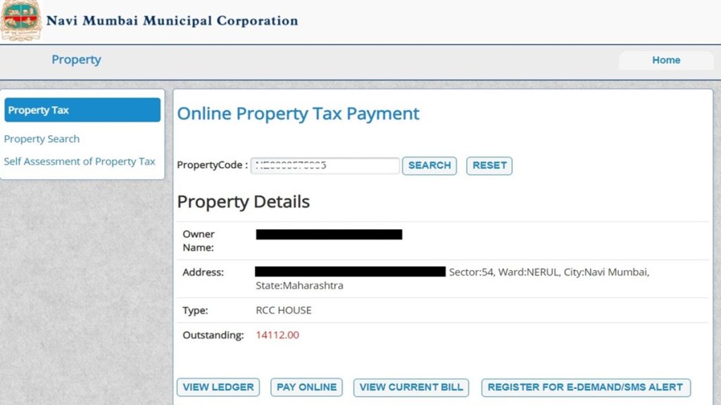 NMMC Property Tax: Bill Search, Navi Mumbai Property Tax