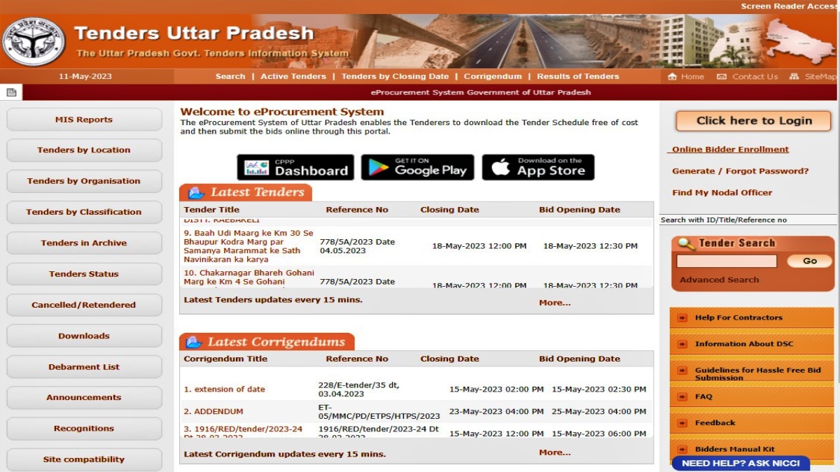 Rajasthan Eprocurement Online Bid, Registration