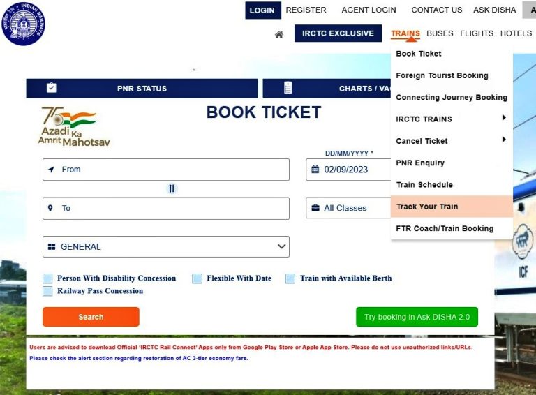 IRCTC Trains: Book Train, Flight And Bus Tickets Online