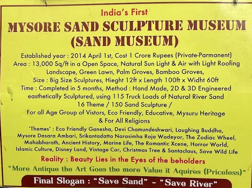 Mysore Sand Sculpture Museum